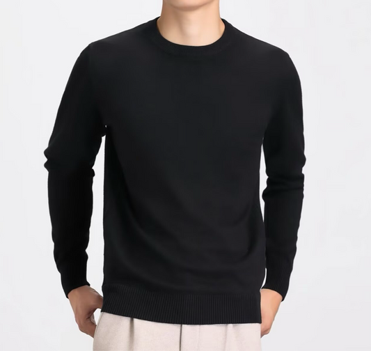 Strickpullover rundhals