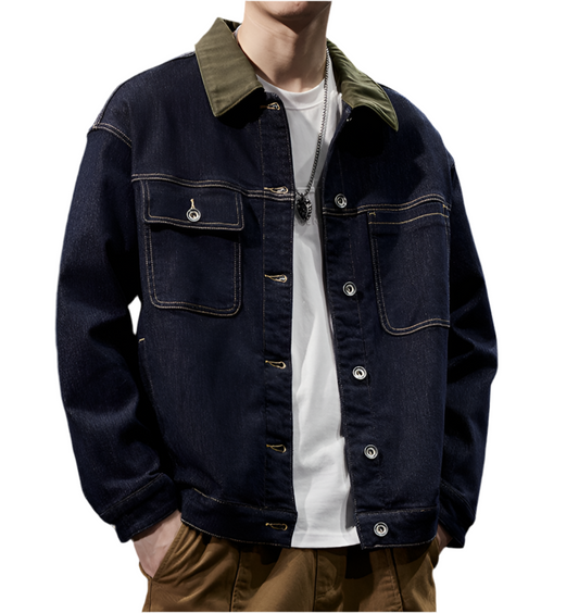 Jeans Jacke mit Kragen